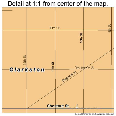 Clarkston Washington Street Map 5312630