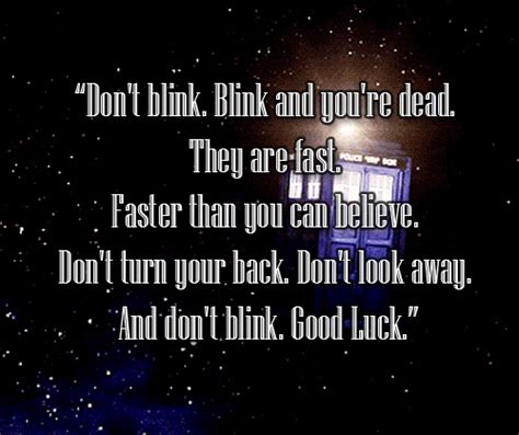 Blink Doctor Who Quotes. QuotesGram