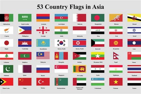 Asian Country Flags