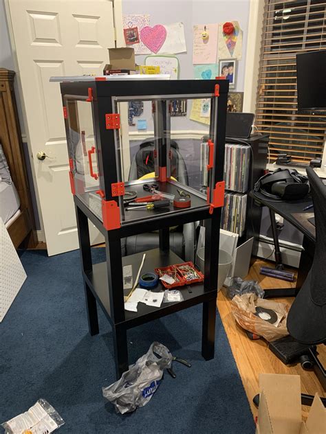 Working on an ikea lack ender 3 enclosure with my own twist 🙃 : ender3