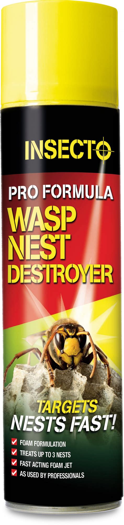 Insecto Pro Formula Wasp Nest Destroyer Foam 300ml - Lodi UK