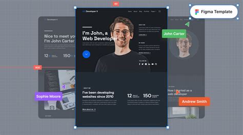 Developer X - Developer Portfolio Figma Template - Free Figma Resource | Figma Elements