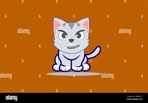 Vector isolated cat silhouette, logo Stock Vector Image & Art - Alamy