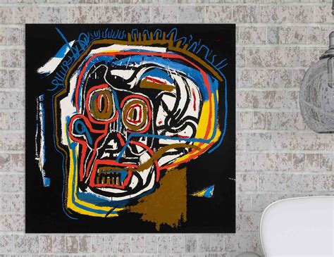 Basquiat Canvas Skull 1981 King of Street Art Graffiti Art | Etsy