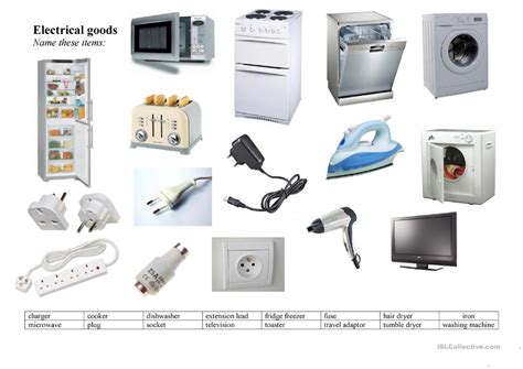 Electricity and electrical devices - English ESL Worksheets for distance learning and physical ...