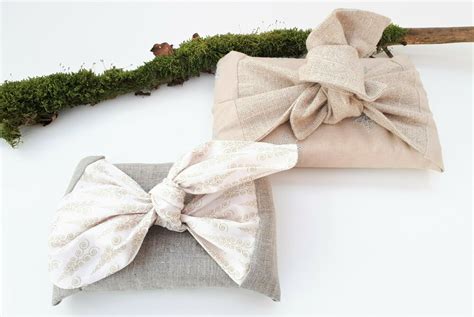 Creative gift wrapping with fabric