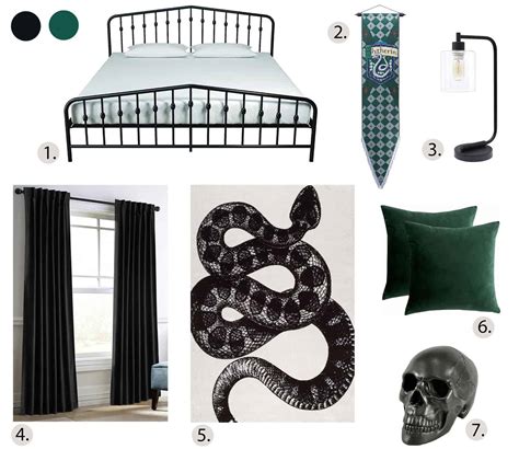 Slytherin-Inspired Bedroom - A Beautiful Mess