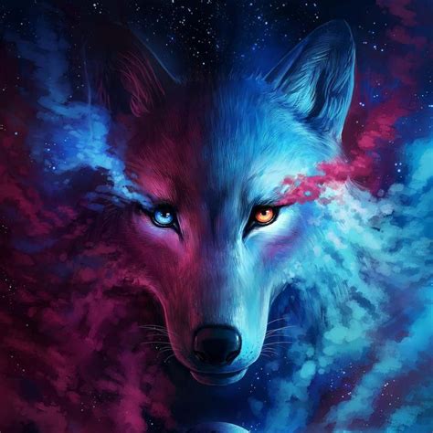 Wolf galaxy Artist: jojoesart #inspiration #art #wolf #galaxy #photography #creative #inspire # ...