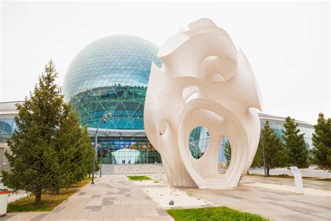 Round Sphere Modern Building, Nur-Alem Sphere EXPO 2017 Exhibition Area ...