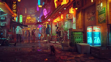 1440x900 Resolution Stray Game Cyberpunk 1440x900 Wallpaper - Wallpapers Den