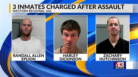 3 Inmates Charged after Assault at Western Regional Jail