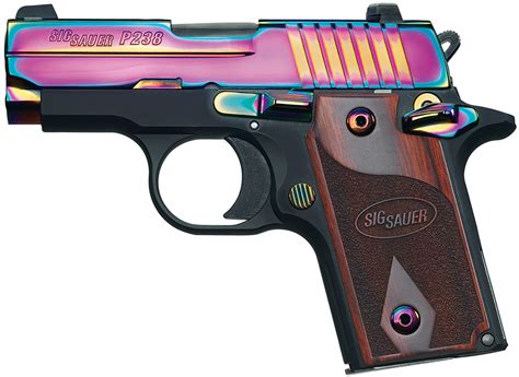 Sig Sauer P238 Micro-Compact Rainbow Single 380 Automatic Colt Pistol ...