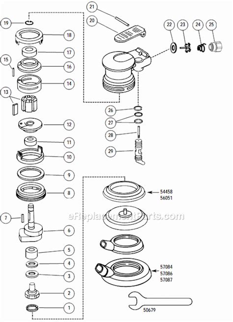 Dynabrade 10326 Parts List and Diagram : eReplacementParts.com