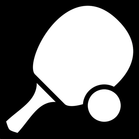 Ping Pong bat icon, SVG and PNG | Game-icons.net