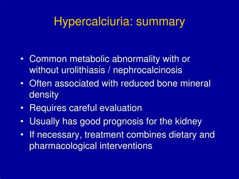 PPT - Hypercalciuria PowerPoint Presentation, free download - ID:387073