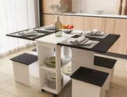 folding dining table: Top 8 Folding Dining Tables to upgrade your dining areas - The Economic Times