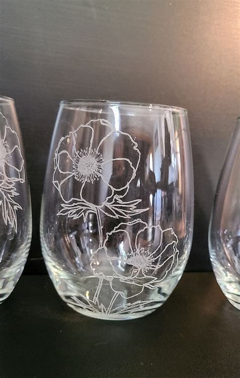 Custom Hand-engraved Glassware deposit Engraved Glassware - Etsy