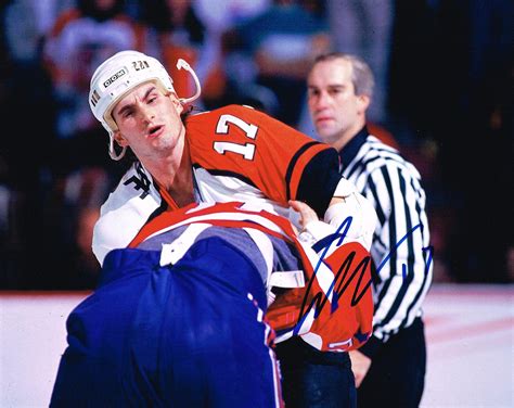 Craig Berube Signed Picture - FIGHT 8X10 COA