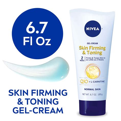 NIVEA Skin Firming and Toning Body Gel-Cream with Q10, 6.7 Oz Tube