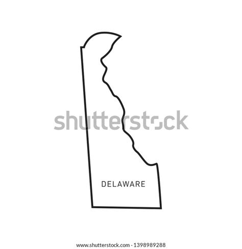 Delaware Map Outline Vector Design Template Stock Vector (Royalty Free) 1398989288 | Shutterstock