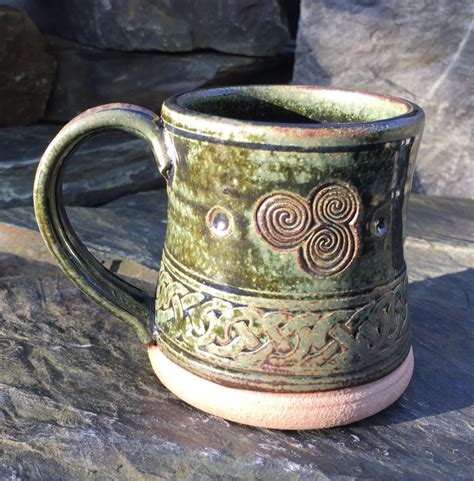 Celtic pottery mug | RELOCATING TO IRELAND
