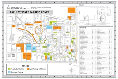 Southern Miss Campus Map - Anetta Mathilda