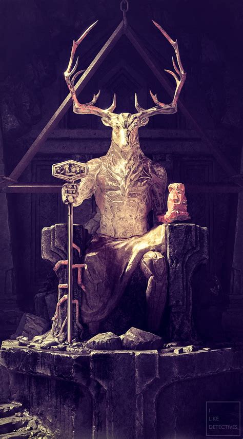 [2024] 🔥Guardian Deer God Of War Norse Mythology Ps4 Statue Throne (800x1444) - #325314
