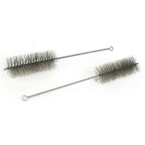 2Pcs 30cm Long 50mm Diameter Stainless Steel Wire Tube Cleaning Brush ...