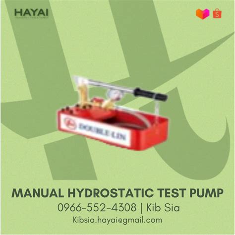 Manual Hydrostatic Test Pump, Commercial & Industrial, Industrial ...