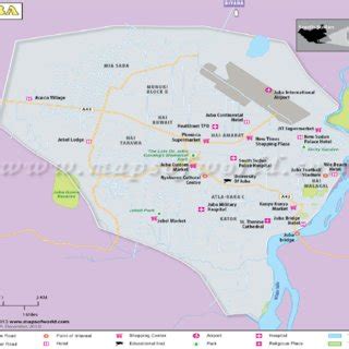 Map showing Juba City Council with it three payams (Juba, Kator and ...