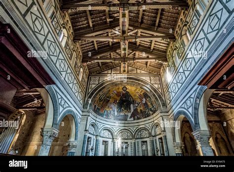 Interior of San Miniato al Monte. Florence, Italy Stock Photo - Alamy