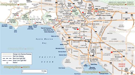 Exploring The Map Of Downtown Los Angeles - Caribbean Map