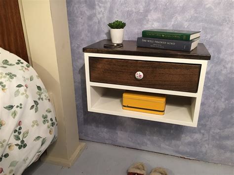 Large Floating Nightstand With Drawer, Bedside Table, Many Color ...