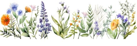 Watercolor Botanical Border Stock Photos, Images and Backgrounds for Free Download