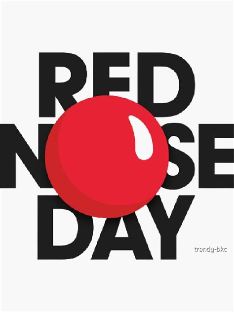 " red nose day 2023" Sticker for Sale by trendy-bkc | Redbubble