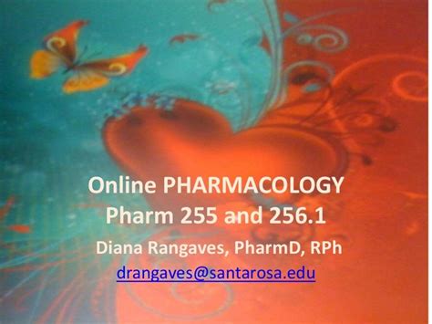 Pharmacology courses online