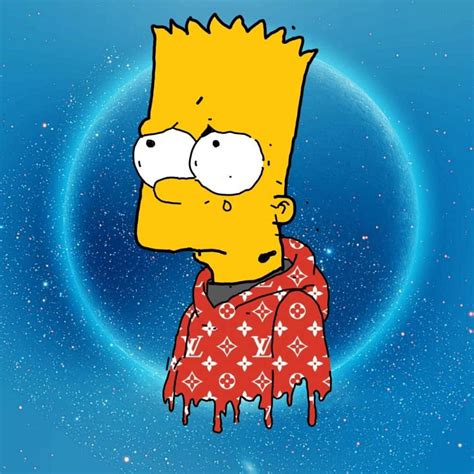 Downloaden Cooler Bart Simpson Supreme 1024 X 1024 Wallpaper ...