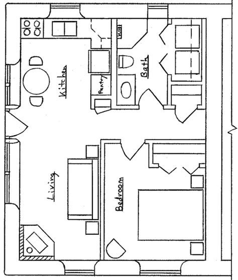 20X20 House Floor Plans - floorplans.click