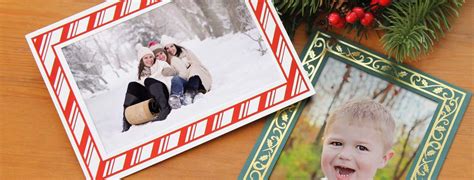 Photo Insert Christmas Cards | 5x7 for 4x6 Photos | Studio Style