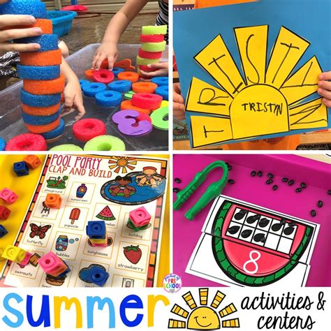 Summer Activities & Centers for Little Learners - Pocket of Preschool