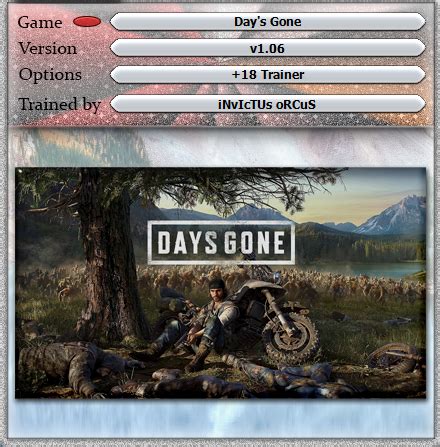 Days Gone Trainer (1.07) - Latest Version