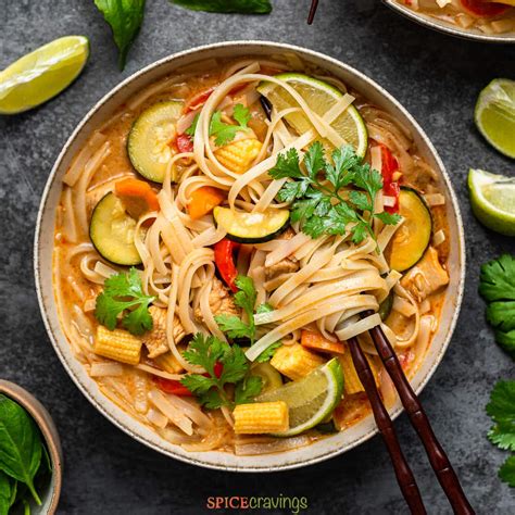 Thai Red Curry Soup in Instant Pot - Spice Cravings