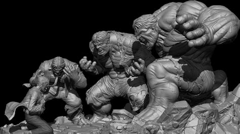 Hulk Transformation FANART by Miguel Hernandez Urbina – zbrushtuts