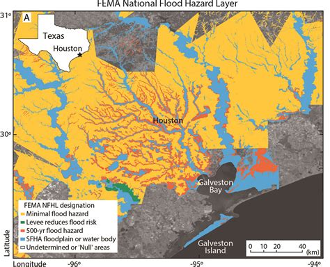 Hurricane Harvey Flood Map Houston - Large World Map