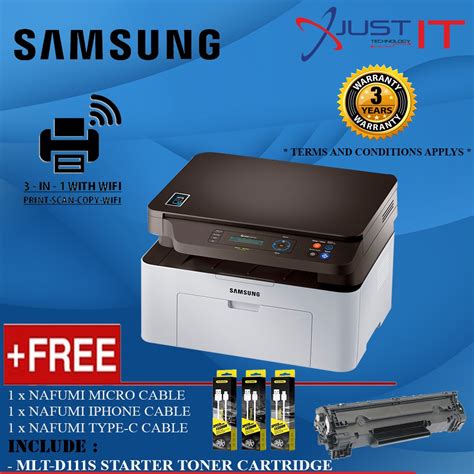 Samsung Xpress Sl-M2070W Multifunction Laser Printer Print Scan Copy Wifi | Shopee Malaysia