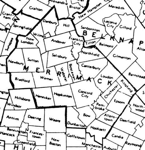 Old maps of Merrimack County, NH