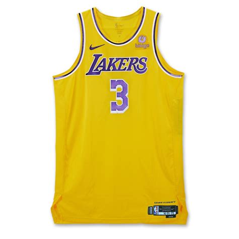 Anthony Davis Los Angeles Lakers 2023-2024 Kia NBA Tip-Off Game Worn Away Jersey | NBA & Sotheby ...