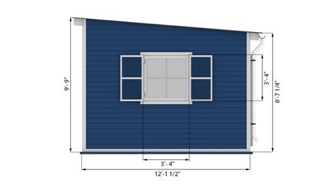 12x16 Lean-to Garden Shed Plans - Shedplans.org