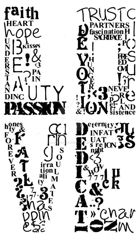 Love Typography by IHaveSeenTheRain on DeviantArt