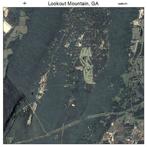 Aerial Photography Map of Lookout Mountain, GA Georgia